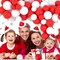 Red White Balloon Garland Arch Kit, 122PCS White and Red Balloons Red White Party Balloons(Red White)